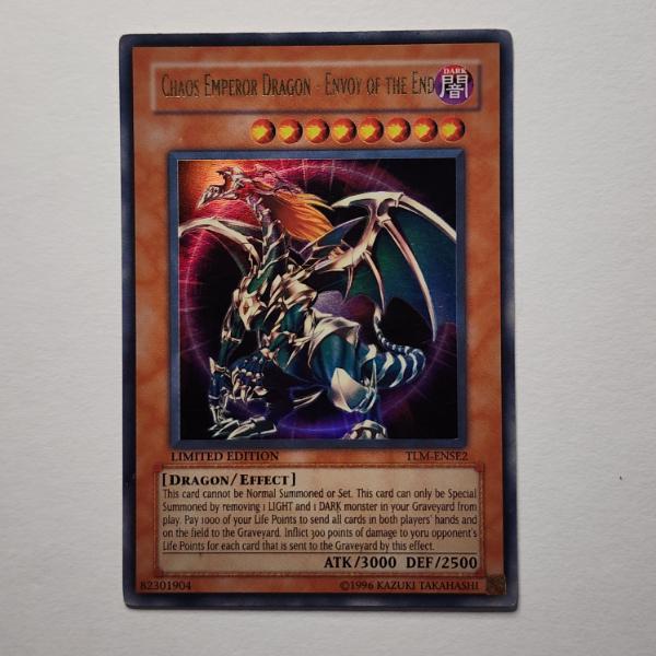 Chaos Emperor Dragon - Envoy of the End TLM-ENSE2 Holo Rare Yu-Gi-Oh Trading Card ~ NM Condition