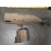 Image 4 : Beautiful Hand Carved Wood Duck, Whale & Fish