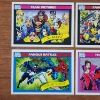 Image 3 : Four 1990 Impel Marvel Trading Cards Ft. Team Pictures & Famous Battles Including Venom & Magneto