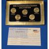 Image 1 : 2005 24K Gold Layered 50 States Commemorative Quarters Set