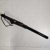 Image 1 : Black Wooden Police Nightstick Baton With Leather Belt Holster And Lanyard Cord