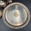 Image 4 : Nice Lot of Assorted Silverplated Items: Pitcher, Trays, Sugar/Creamer Bowl - Total Weight: 6.0 lbs