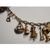 Image 5 : Gold-Tone Charm Bracelet, Assorted Charms, One Charm Marked 9K Gold - See Description! 