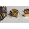 Image 2 : Gold-filled 10 Year Service Tie-Clip With Diamond, Construction Spade Pin & Handbag Hanger