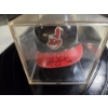 Image 3 : Omar Vizquel Signed Mini Helmet In Protective Case With Certificate Of Authenticity 