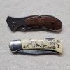 Image 4 : Two Folding Pocket Knives: Sabre Scrimshaw Lockback and Sheffield Boreal Linerlock