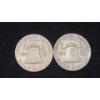 Image 2 : (2) 1951 90% Silver Franklin Half Dollars - Face Value: $1.00