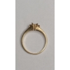 Image 5 : Vintage 14K Yellow Gold Plumb Engagement Ring With Accent Diamonds - Size 6 - Weight: 1.9g