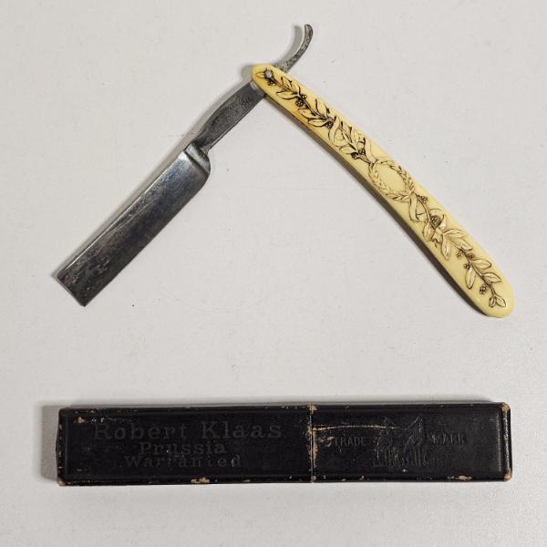 Antique Robert Klaas Prussia Straight Razor And Case