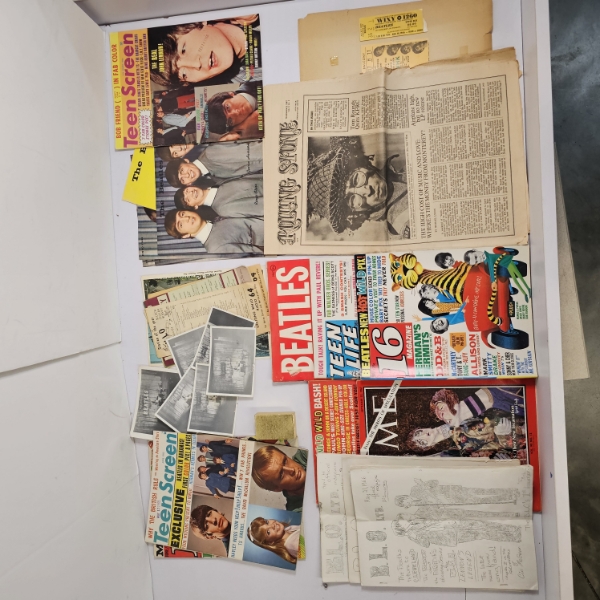 Collector's Assortment of Vintage 1960s Pop Culture Memorabilia centered around The Beatles