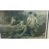 Image 2 : 22 x 18 Victorian Print Of children Playing - Framed Under Glass - Nice