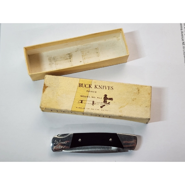 Vintage Buck 503 Prince Folding Pocket Knife with Original Box