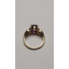 Image 5 : 14K Yellow Gold Women's Ring With Amethyst - Size 6 - Weight: 4.4g
