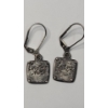 Image 3 : Sterling Silver 16" Necklace & "Love me, Love me not" Dangle Earrings - Weight: 8.6g
