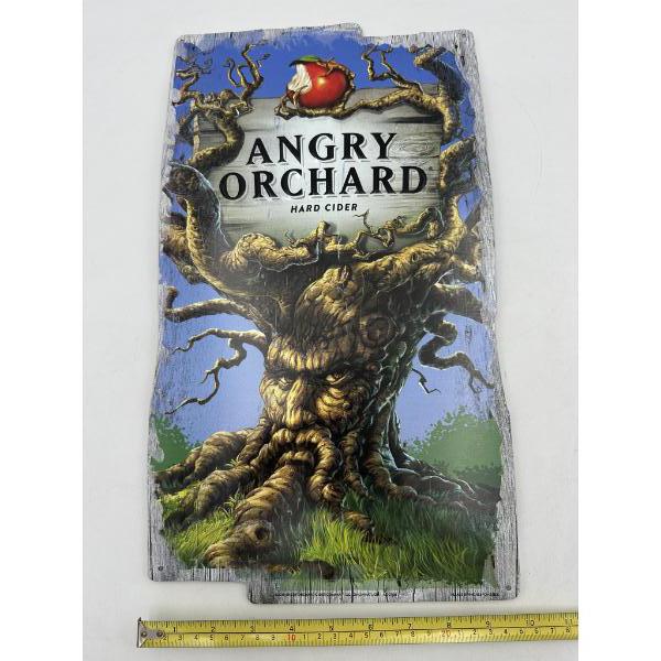 Large Angry Orchard Hard Cider Advertising Metal Sign Approx. 10"x18''