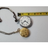 Image 6 : (2) Stunning Pocket Watches: Gold-Tone and Working Silver-Tone!