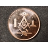 Image 2 : Freemason 1 Oz .999 Fine Copper Round