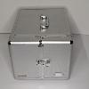 Image 1 : Partially Filled Leuchtturm (Lighthouse) CARGO MB10 Aluminum Coin Case (FV 12.50 US + Foreign)