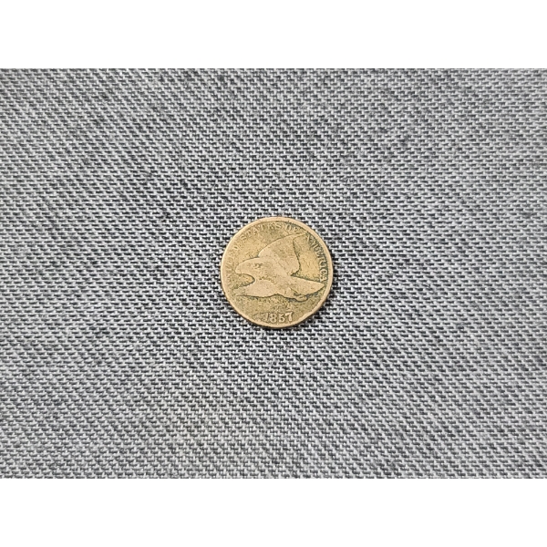 1857 Flying Eagle Penny - Some Wear on Coin But Perfect For Any Collector!