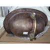 Image 5 : BRAND NEW - Hammered Copper Drop In Oval Vanity Sink - Sinkology "SEVILLE"  20" x 17" - In Box