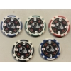 Image 2 : NFL Pittsburgh Steelers - Clay Poker Chip Set - Mint Condition - Complete Set 5 Chips