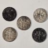 Image 2 : (5) 90% Silver Dimes - (1) Mercury and (4) Roosevelt