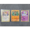 Image 1 : Three Assorted Holofoil Pokemon Trading Cards Ft. Black Star Promo