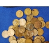 Image 4 : x50 One Cent Coins: x48 U.S. Wheat Cents & x2 Canadian Cents with Coin Bag
