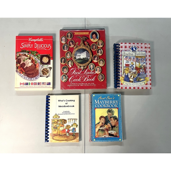 Lot of 5 Cookbooks