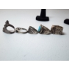 Image 6 : 5 Gorgeous Sterling Silver Rings - Total Weight: 37.5g