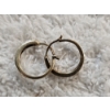 Image 1 : Nice Pair of Gold-Plated Sterling Silver Earrings ft. Clear Stones weighing 1.5g