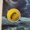 Image 2 : 1st Moon Landing 1/1000 oz .999 Find Gold Round - Sealed in Assay Card