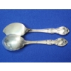 Image 4 : 2 - Gorham Melrose Sterling Silver Scallops Spoons/Serving Utensils - TW: 67.4g