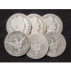 Image 1 : $3.00 Face Value in 90% Silver Barber Half Dollars - Assorted Conditions!