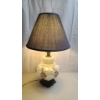 Image 3 : Vintage White Iridescent Glass Bubble Table Lamp - See Description 