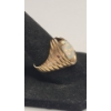 Image 3 : Vintage 14K Yellow Gold Cocktail Ring With Pear-shaped Australian Opal - Size 7.5 - Weight: 7.1g