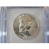 Image 2 : ICG GRADED AU50 1963-D 90% Silver Franklin Half Dollar 