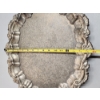 Image 8 : Gorgeous Silver-Plated Serving Tray Weighting 4.8lbs Approx. 22.5x15in