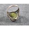 Image 8 : Nice Sterling Silver Ring Ft. Large Green Stone Made in Ireland Weighing 9.9 Grams