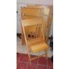 Image 1 : 6 Pc Set Of Solid Hardwood Folding Chairs - Excellent