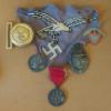 Image 1 : Rare Group Of German - WWII & Pre War Badges & Cloth Remnant - See Pics