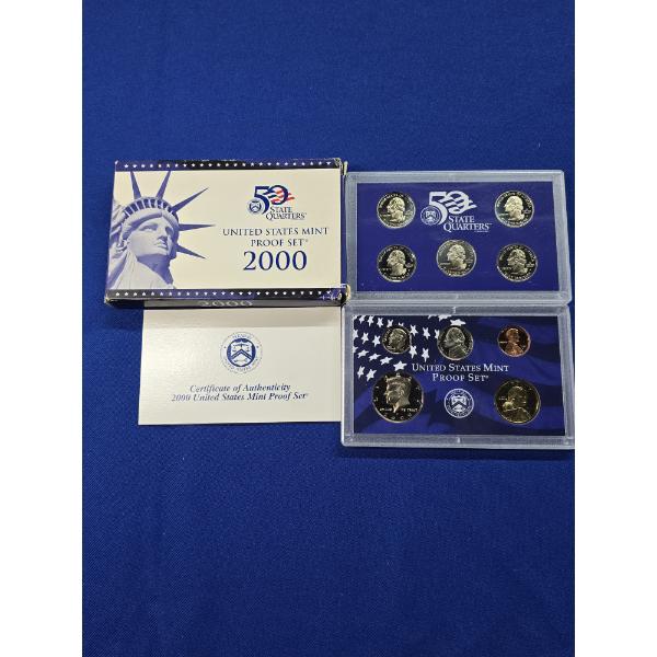 2000-S United States Mint Proof Set - 10 Coin Set