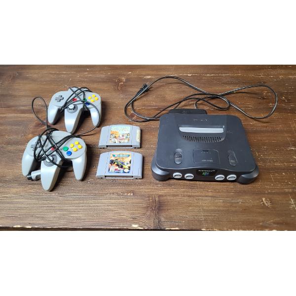 Nintendo 64 Game System W/ 2 Controllers, StarWars Ep1 Race / Micro Machines Turbo 64 Games 
