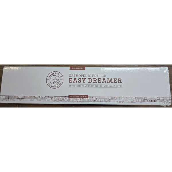 Paws & Pals Orthopedic Pet Bed - Easy Dreamer - Extra Large 44x35