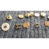 Image 2 : (6) Pieces 10K Gold Cufflinks/Pins 8.2 Grams & (2) Pieces Gold Filled Pins 3.2 Grams