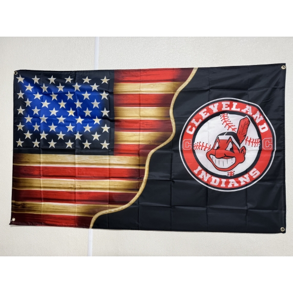 Cleveland Indians 3'X5' Promotional Team Flag - Mint Condition - Beautiful Flag