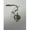 Image 4 : 10K Heart Necklace with Diamonds - Knotted - 2.3 Grams 