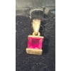 Image 4 : Sterling Silver Rings & Necklace Pendant With Pink Stone - Weight: 14.5g