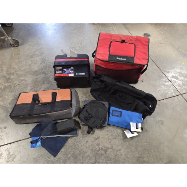 Plastic Craftsman Storage Chest, Foldable Insulated Cooler, Duffle Bags, Kobalt Pouch & More