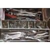 Image 2 : Large Metal Tool Box with Full Contents incl Wrenches, Screwdrivers and More